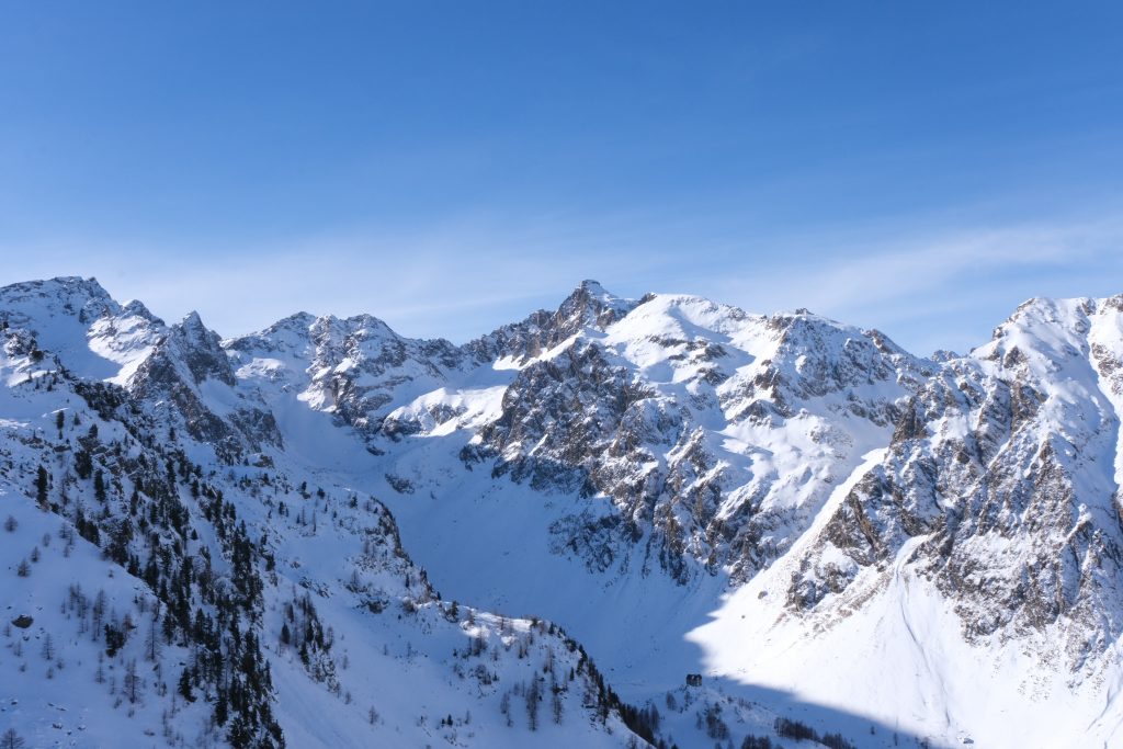 Ski de randonnée sur le versant Italien du Mercantour, la Val Stura