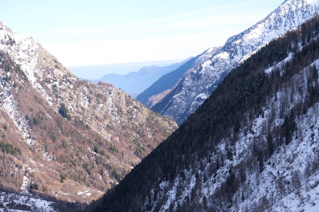 Ski de randonnée sur le versant Italien du Mercantour, la Val Stura