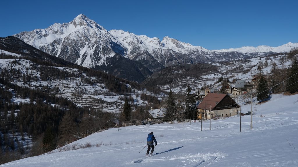 Mini raid à ski entre Briançon et Piémont