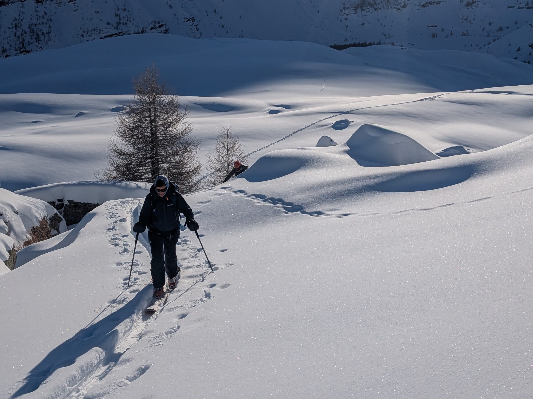 Raid à ski sauvage dans les Hautes Alpes
