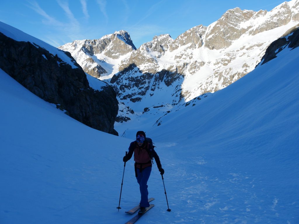 Tour anti horaire à ski du Mont Clapier dans le Mercantour