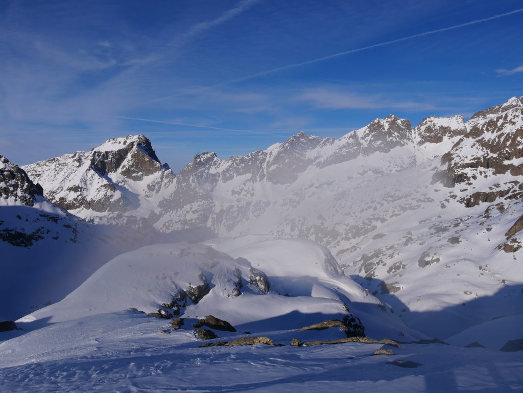 Tour anti horaire à ski du Mont Clapier dans le Mercantour